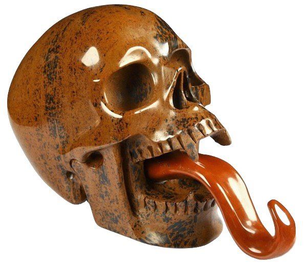 Minerali & Pietre curative: Mahagoni Obsidian Vampir Skull – Nuovo (secondo la descrizione) da Walenstadt venduto da vkt_qc8d 1