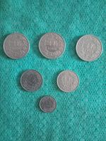 Lot de pièces Suisses 3 x 2Fr, 2 x 1Fr, 1 x 0.50  (1968)