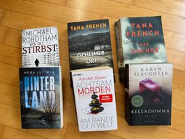 Buchpaket: 6 spannende Krimis/Thriller für lange Abende!