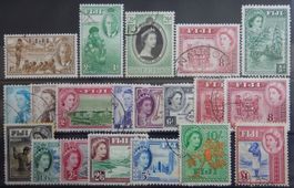Fiji British Kat. 120-138 gest. 1951/54 Kat. 58 Euro