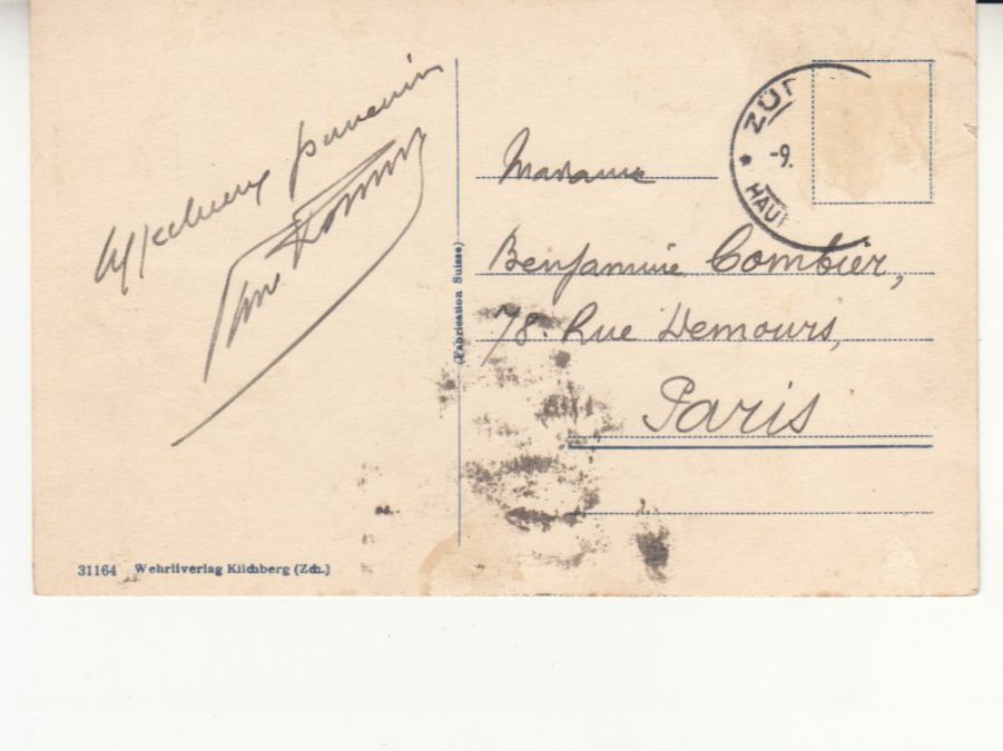 Ansichtskarten: Zürich ca. 1925 – Gebraucht aus Bürglen TG von StampGraf 1