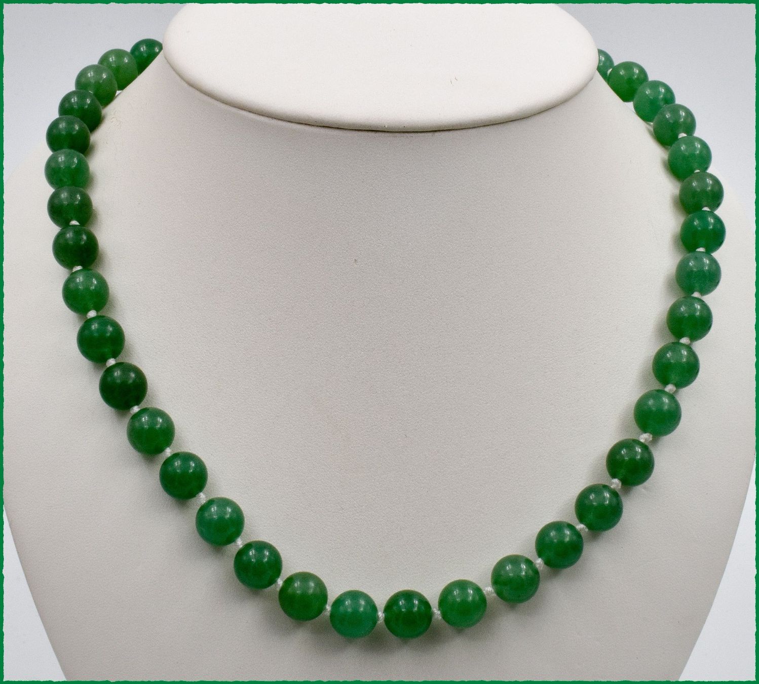 Catenine: ♛ Wunderschöne Jade - Kette ca. 52.5cm 925 Silber – Nuovo e nell'imballaggio originale da Oberglatt ZH venduto da Hot-Spot 1