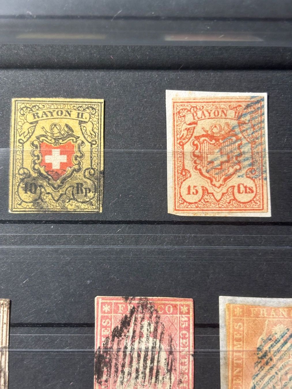 Alle Briefmarken: Lot Rayon 16II + 19.Plus 8 Strubeli. – Gebraucht aus Utzenstorf von Rose0303 4