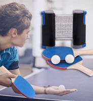 Ping Pong Tragbare Tisch Tennis Set  NEU /
