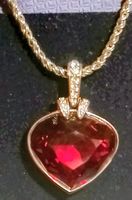 Swarovski Kette mit rotem Herz Anhänger