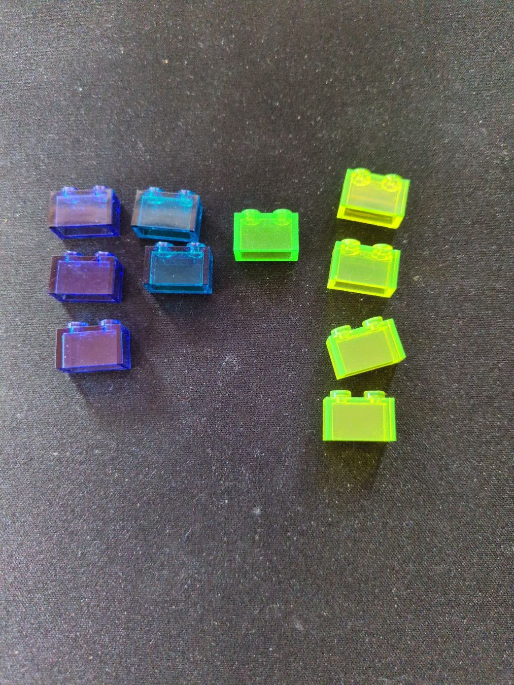 Lego Spielzeuge: Lego 1x2 10Stück transparente Steine – Gebraucht aus Fankhaus (Trub) von sun_7677