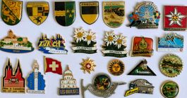 Schweizer  Pins  Kantone - Orte  (inkl. 1 Stockholm)