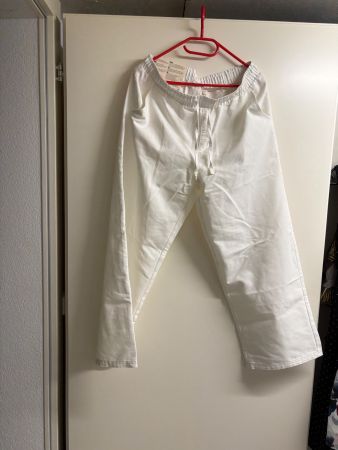 Esmara Denim Joggers Wide Leg weiss Grösse 44 neu
