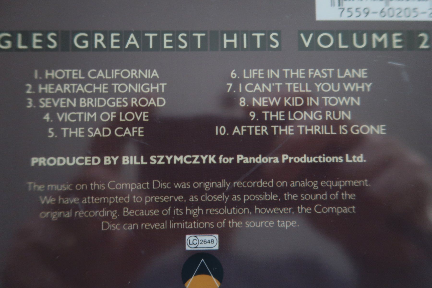 CDs: THE EAGLES - GREATEST HITS VOLUME 2 - CD – Gebraucht aus Basel von Patiscat 2