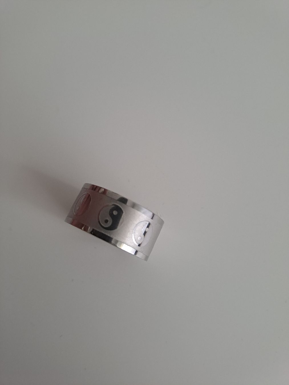 Anelli: Silberner Yin Yang Ring, modisch, cool, Modeschmuck – Nuovo (secondo la descrizione) da Münchenbuchsee venduto da Babsique 3