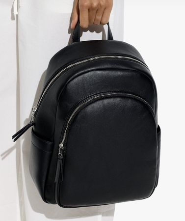 Basic backpack with exterior pocket Parfois