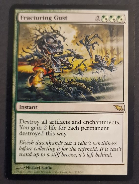 Magic: The Gathering - Fracturing Gust (Raffica Sbriciolante) - Shadowmoor - Carta Singola Rara