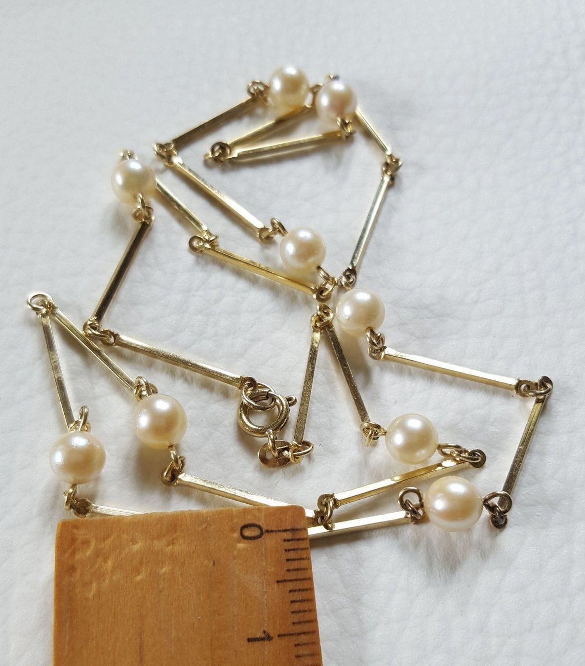 Catenine: Gold kette Mit Perlen – Usato da Wald ZH venduto da Dasilver 4