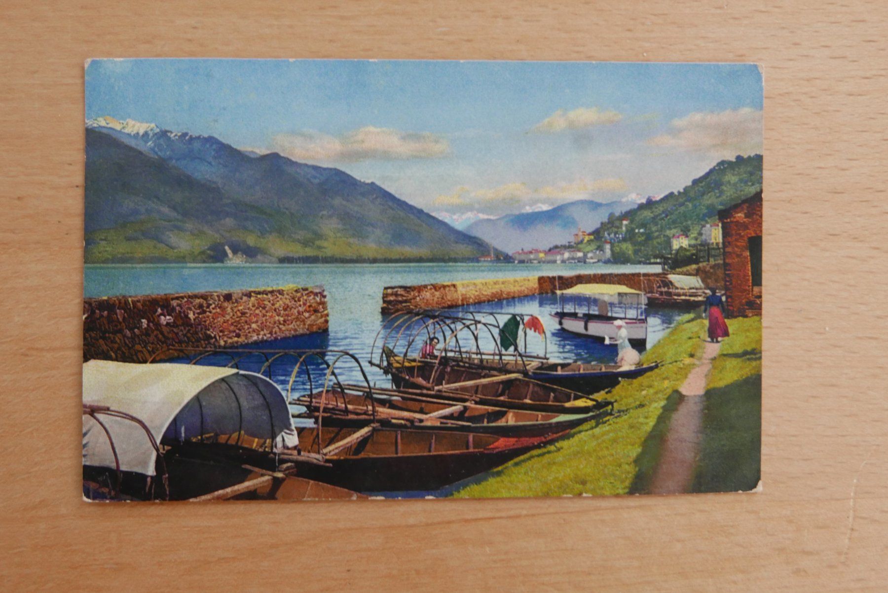 Cartoline postali: A.K. Lago Maggiore bei Vira – Usato da Rotkreuz venduto da nigal