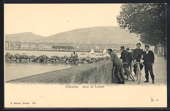 Cartes postales: AK Genève, Quai du Léman – D'occasion à Berlin par bartko-reher