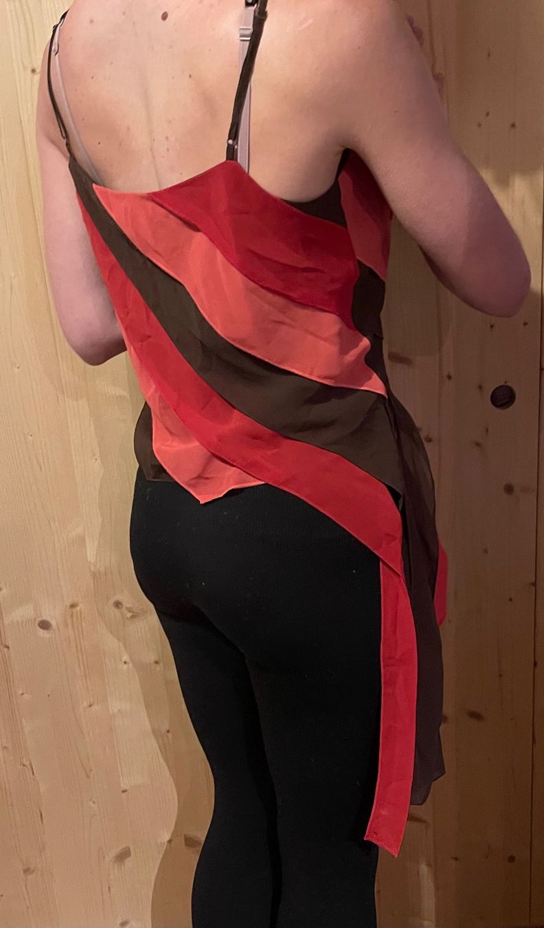 Top: Marks&SpencerTop elegante rosso e marrone, taglia38/40 – Nuovo (secondo la descrizione) da Gordevio venduto da LanaZimm 4