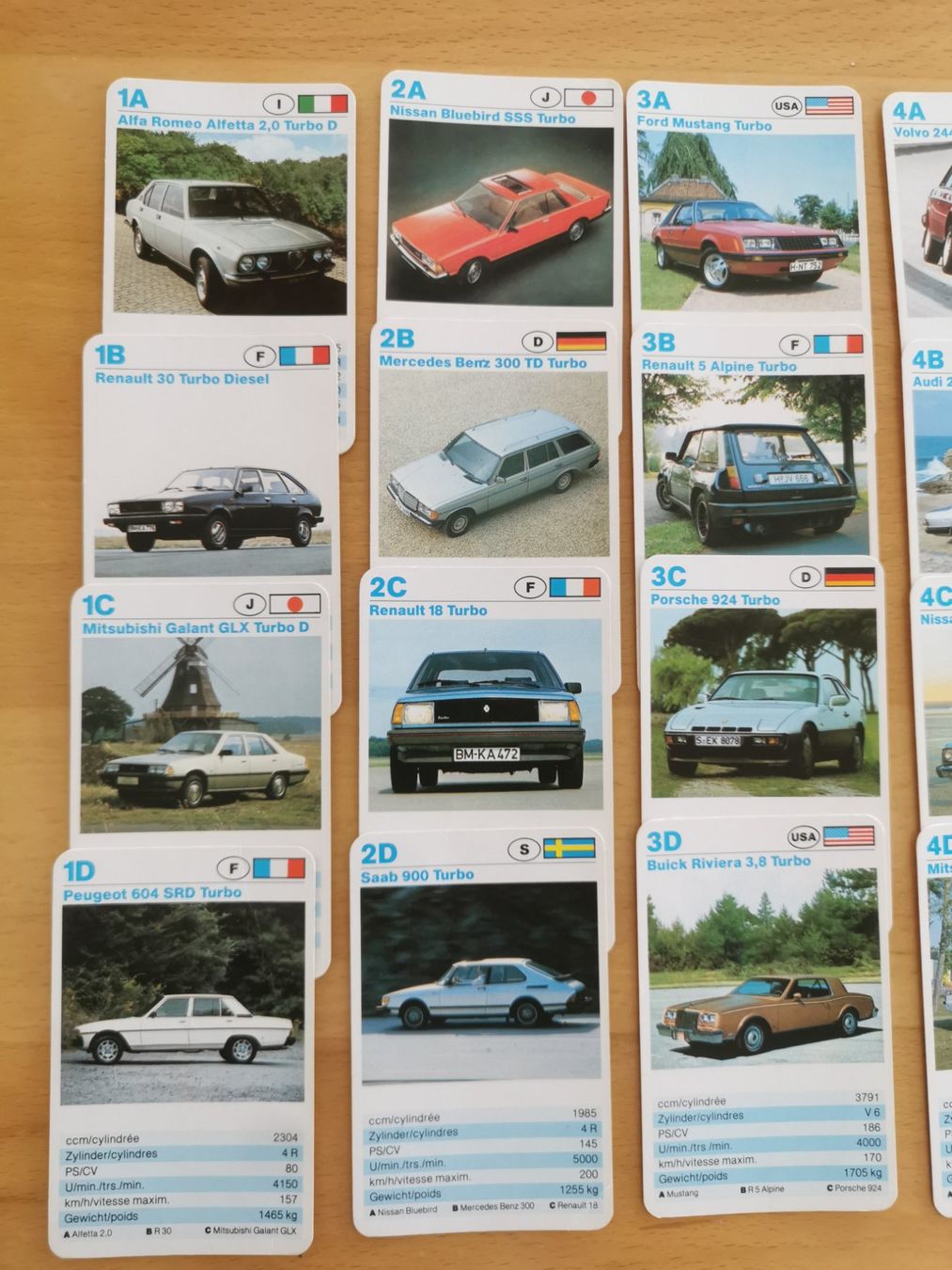 Giochi: Auto Quartett - Turbos 5301 – Usato da St.Gallen venduto da Tamal0204 1