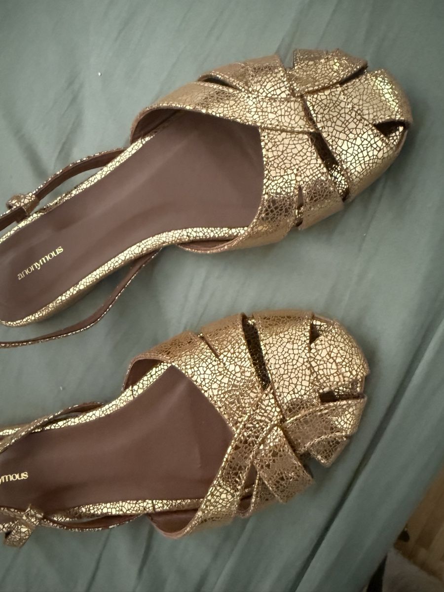 Scarpe da donna: Sandaletten Anonymous Copenhagen 38 Gold – Usato da Meggen venduto da Ley 1
