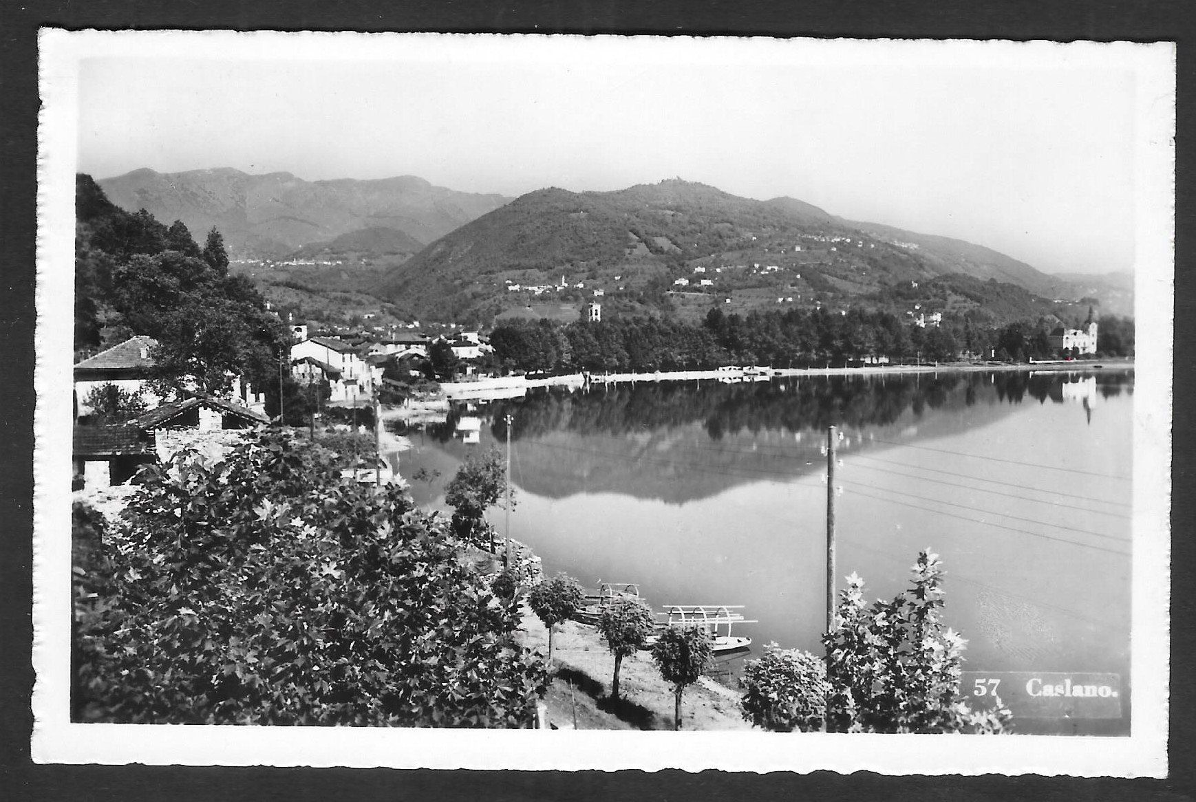 Cartoline postali: Caslano Panorama – Usato da Olten venduto da clotaldi