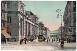 Genève, Hôtel des Postes, Rue du Mont Blanc, circ. 1908