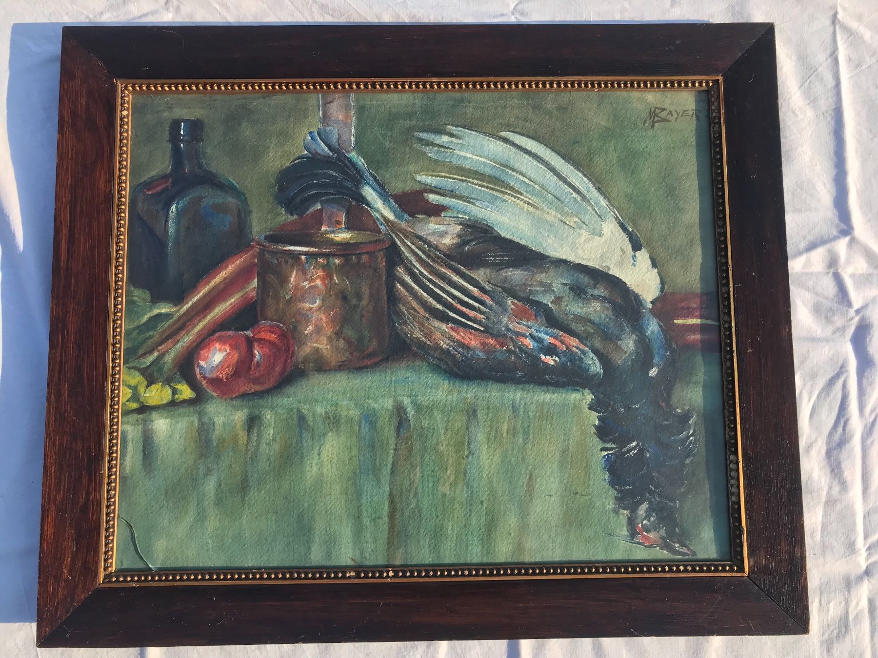 Dipinti: BAYER M. nature morte: Tableau / Gemälde/ quadro – Usato da Fribourg venduto da SD1910 5
