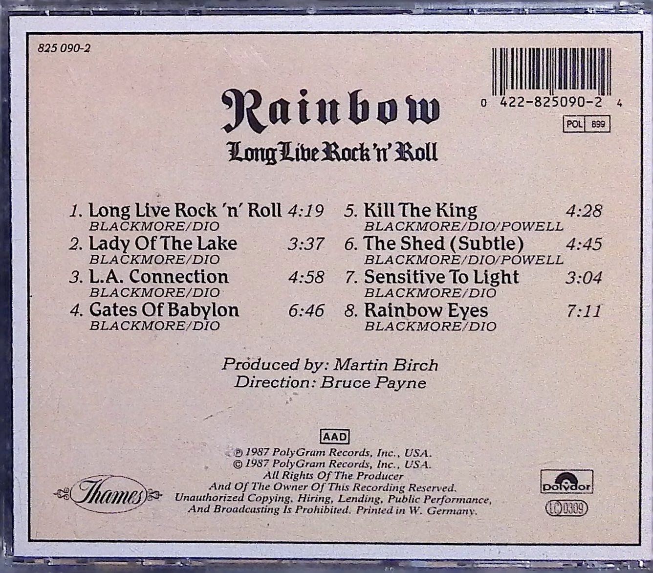 CDs: Long Live Rock 'N' Roll - Rainbow – Gebraucht aus Russo von  2