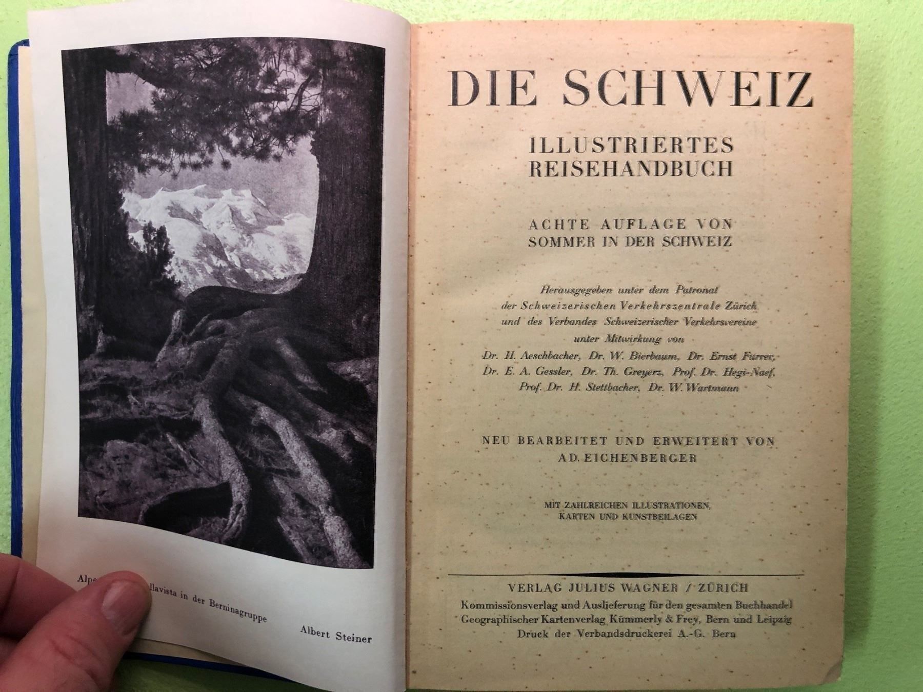 Libri: Ad. Eichenberger: Die Schweiz. Illustr. Reisehandbuch 1929 – Usato da Zürich venduto da allp 1