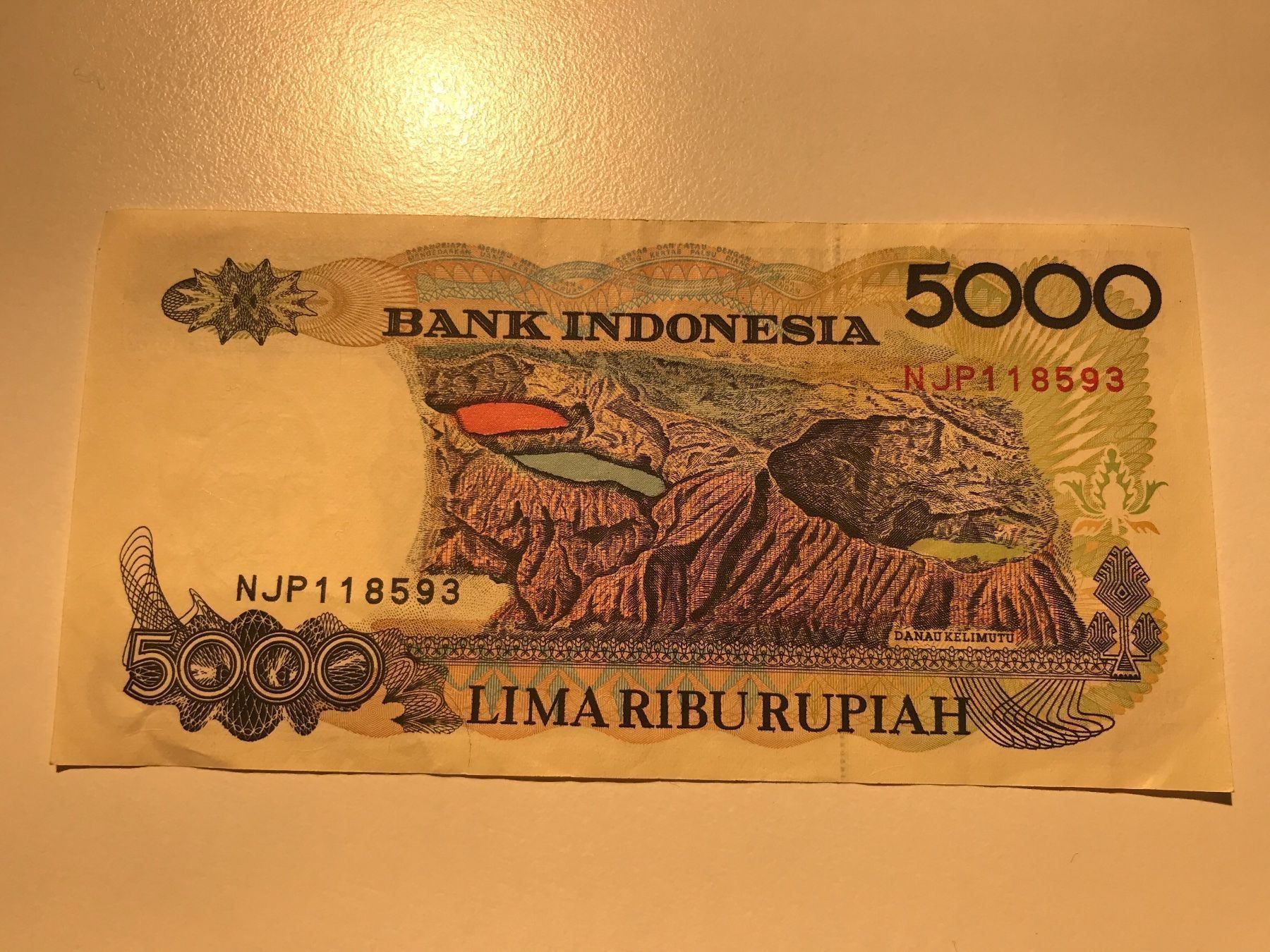 Banconote: Indonesien 5000 Rupiah 1992 – Usato da Algetshausen venduto da Carrhard 1