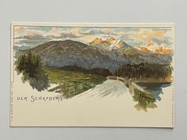 Giovanni Giacometti Postkarte Schafberg ungelaufen