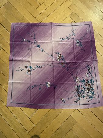 Foulard René Moris vintage, motivo floreale
