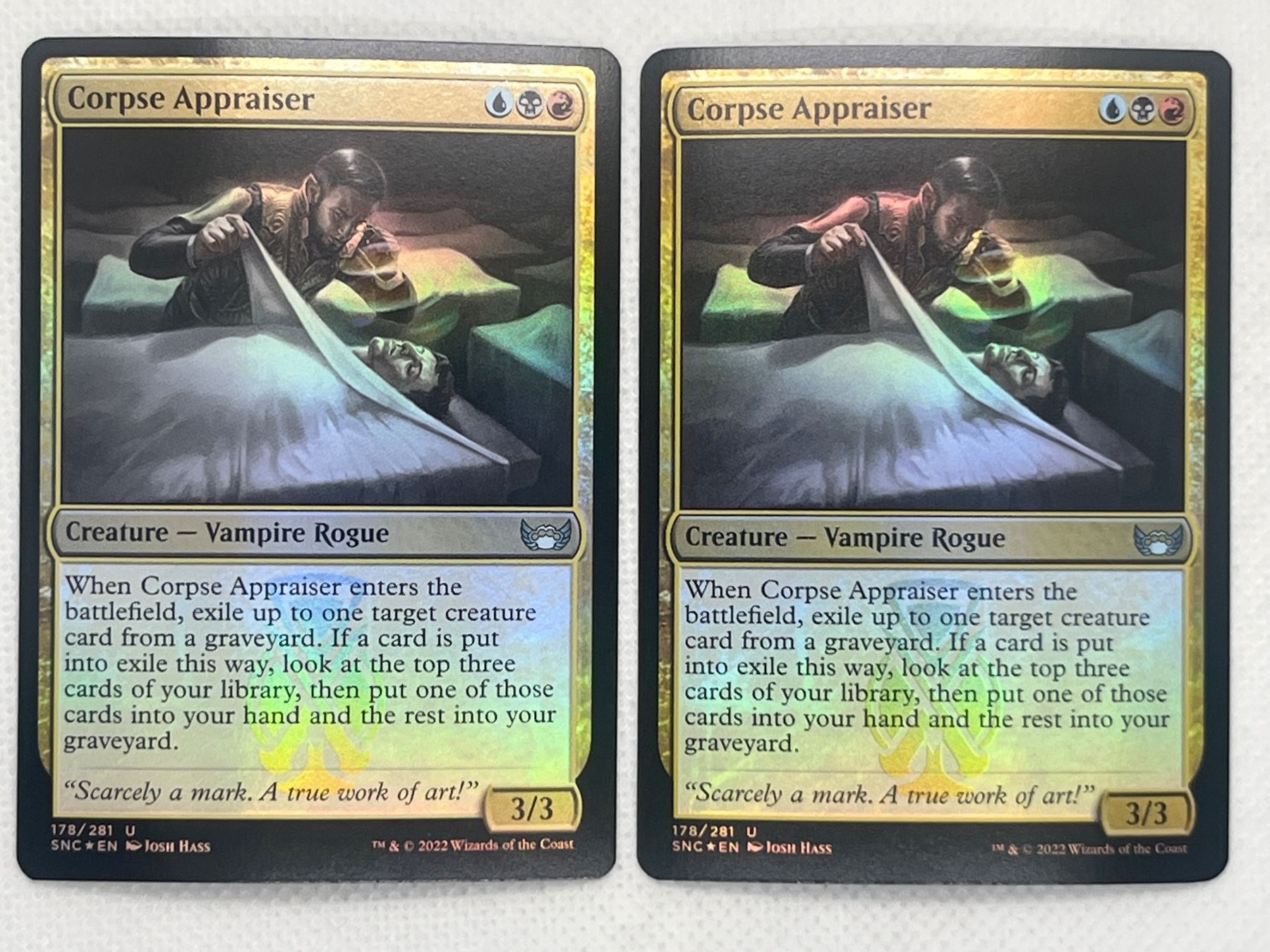 Magic The Gathering Cartes à collectionner: MTG Corpse Appraiser SNC 178 Englisch Uncommon Foil 2x – D'occasion à Hinterkappelen par Kim1992