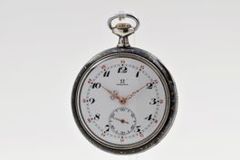 Omega Taschenuhr in 900 Tula Silber von ca. 1915