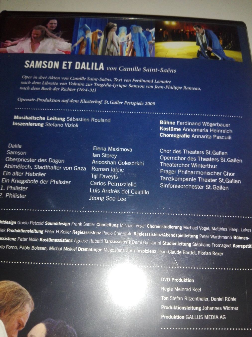 Tutti i DVDs: Samson et Dalila - 4. St.Galler Festspiele 2009 – Usato da St. Gallen venduto da elk2020 4