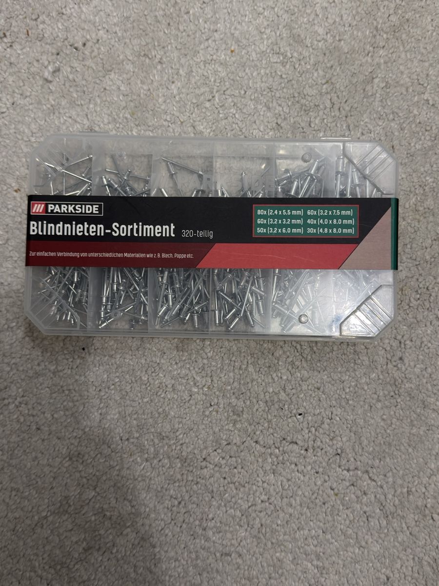 Eisenwaren: Set rivets aveugles 190pcs – Neu und originalverpackt aus Embrach von niz_8sff