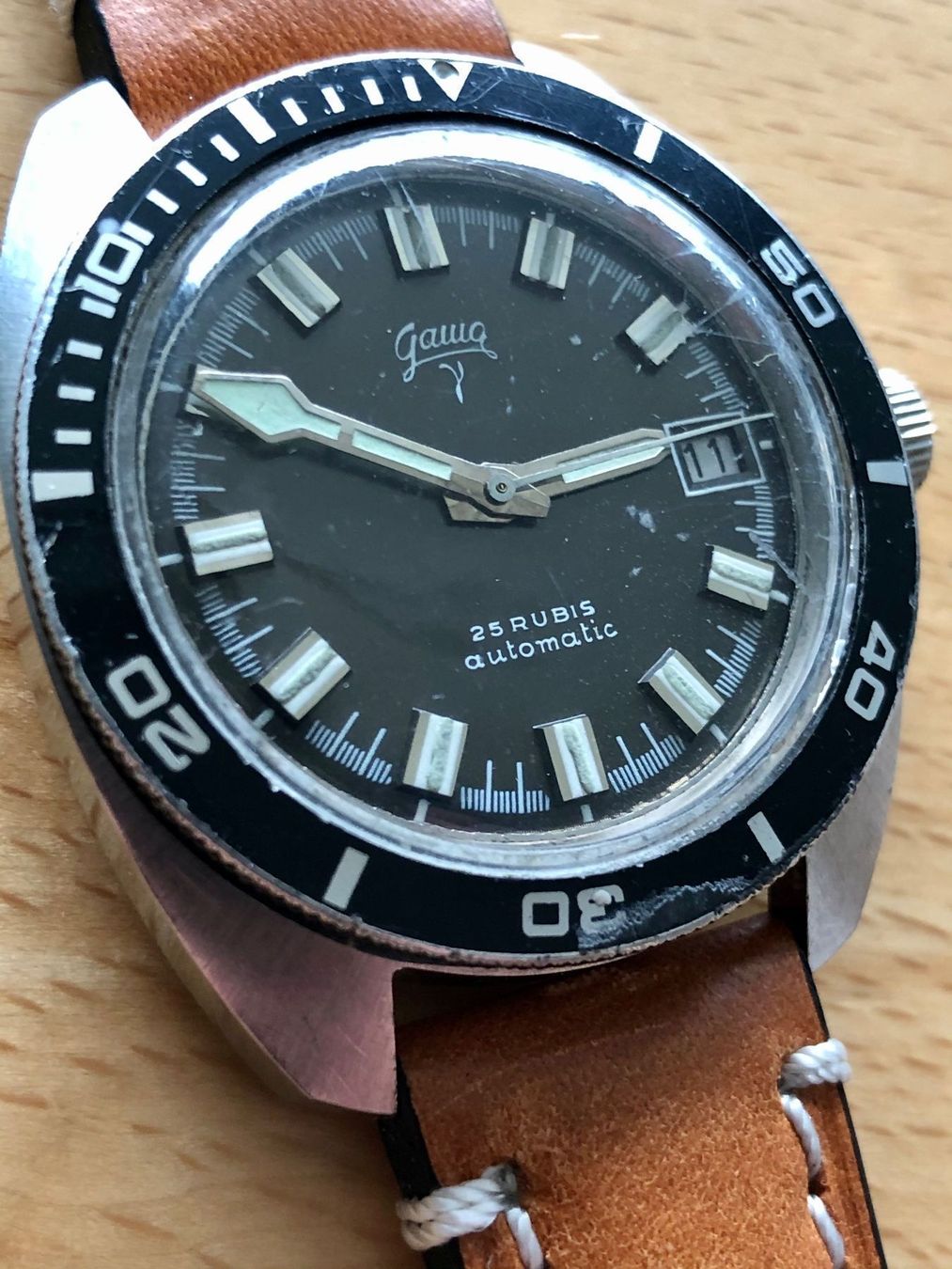 Uhren: Vintage Diver Gamma 200 Meter Edelstahl – Gebraucht aus Zeihen von Swissmade 2
