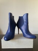 Stiefeletten blau Leder Made in Italy Grösse 39