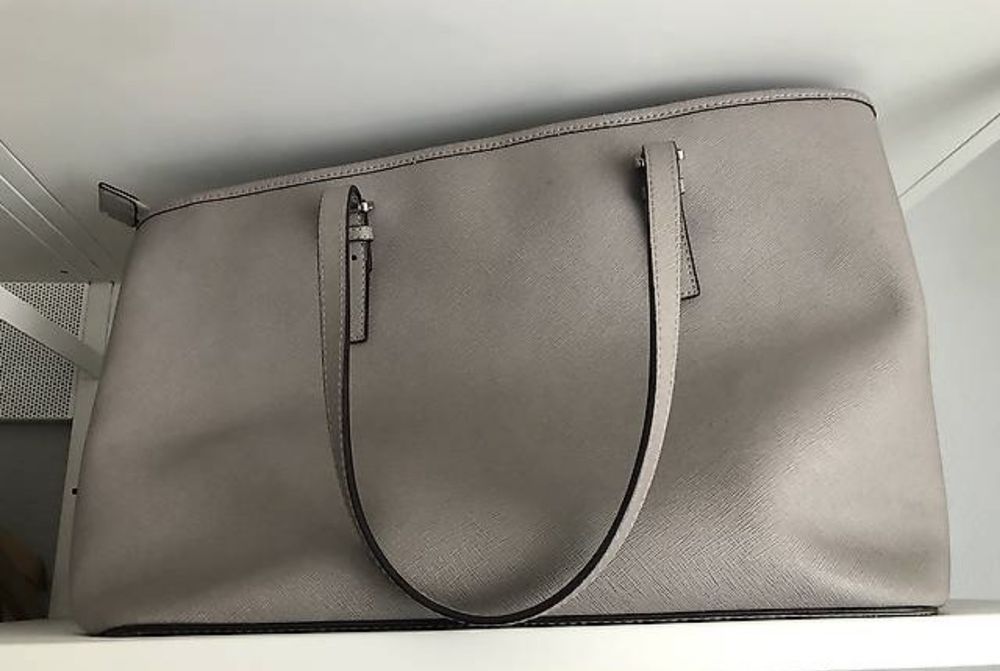 Tote Bag Mk Tasche Grau Tote Bag Michael Kors Handtasche Silber