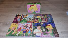 Bibi Blocksberg Puzzle-Set mit 4er Puzzles in Metallbox 