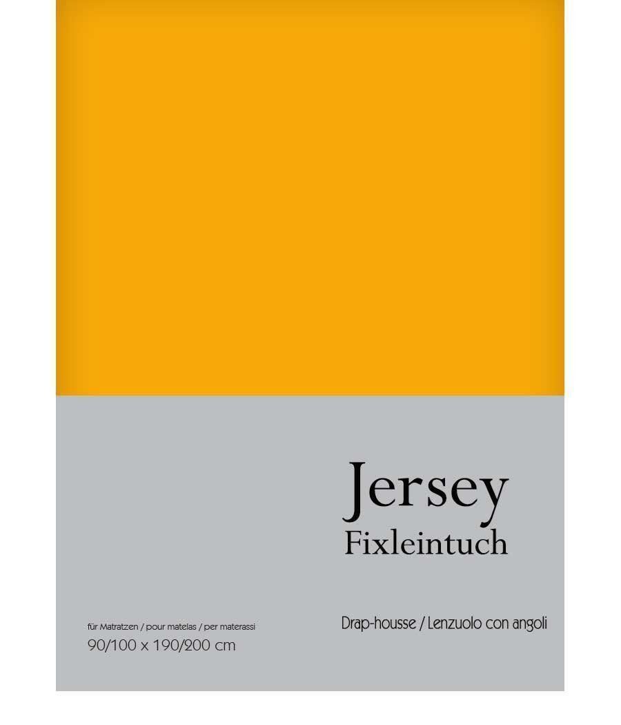 Biancheria da letto: Jersey Fix Leintuch Gr.180/200 cm Orange – Nuovo e nell'imballaggio originale da Rebstein venduto da Sieberversand