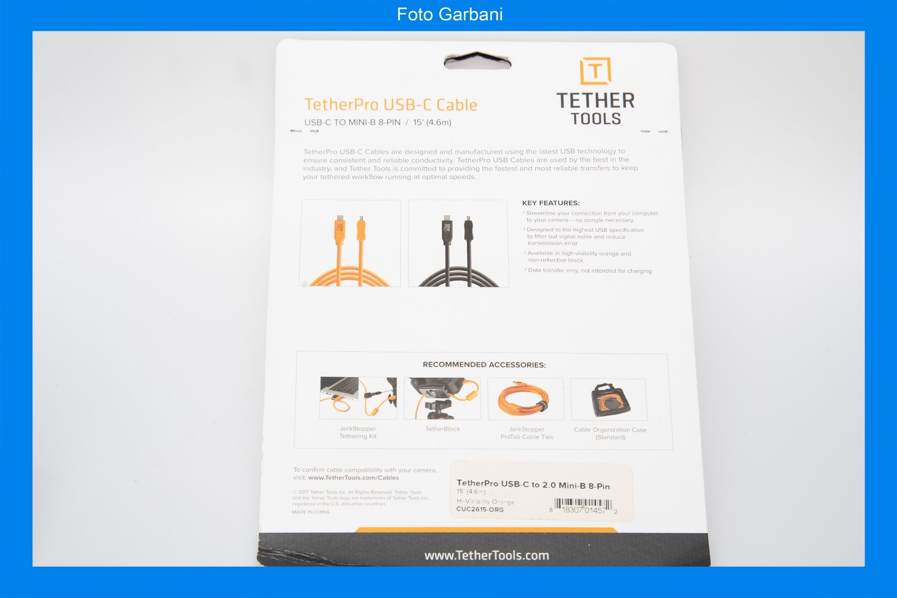 Kabel: Tether Tools TetherPro USB-C – Neu und originalverpackt aus Muralto von FotoGarbani 1