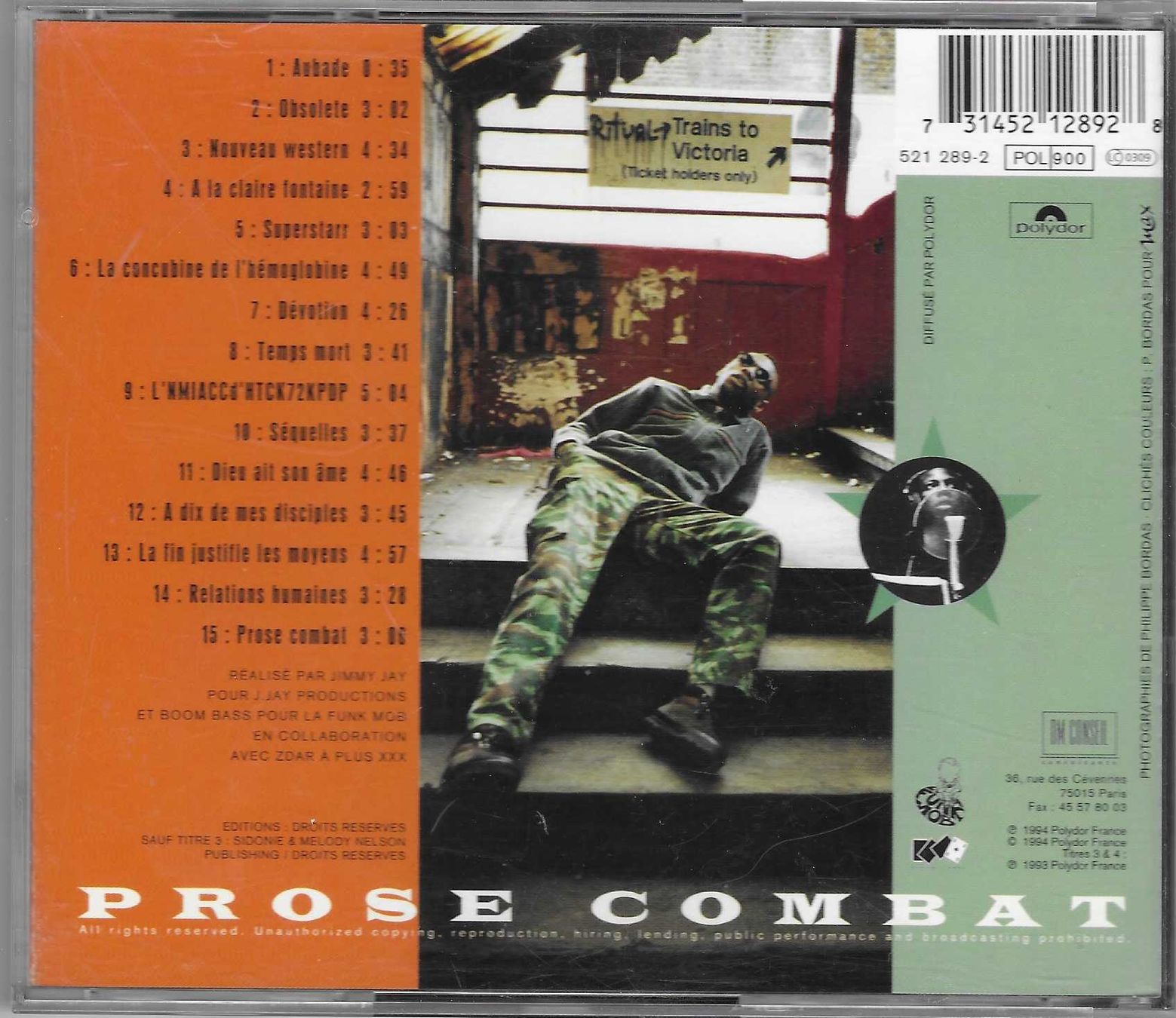 CD: MC SOLAR  -  PROSE COMBAT – Usato da Bex venduto da Giorgiob 1