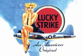 Blechschild-LUCKY STRIKE-AN AMERICAN ORIGINAL