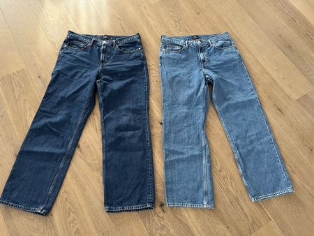 2 Jeans H&M Grösse 34/34 Straight Relaxed Fit