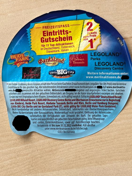 Gardaland / Legoland Eintritts-Gutschein 2 für 1 | Acheter sur Ricardo