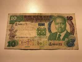 Kenia 10 Shillings 1986