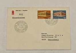 FDC Einschreiben Satz