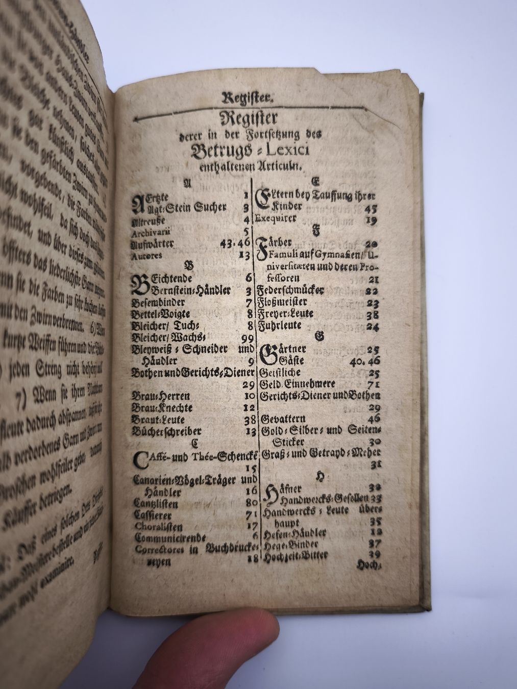 Libri: BETRUGS-LEXIKON 1730 – Usato da Goldach venduto da Gaip 7