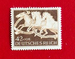 DEUTSCHES REICH PFERD BRAUES BAND 1942** POSTFRISCH