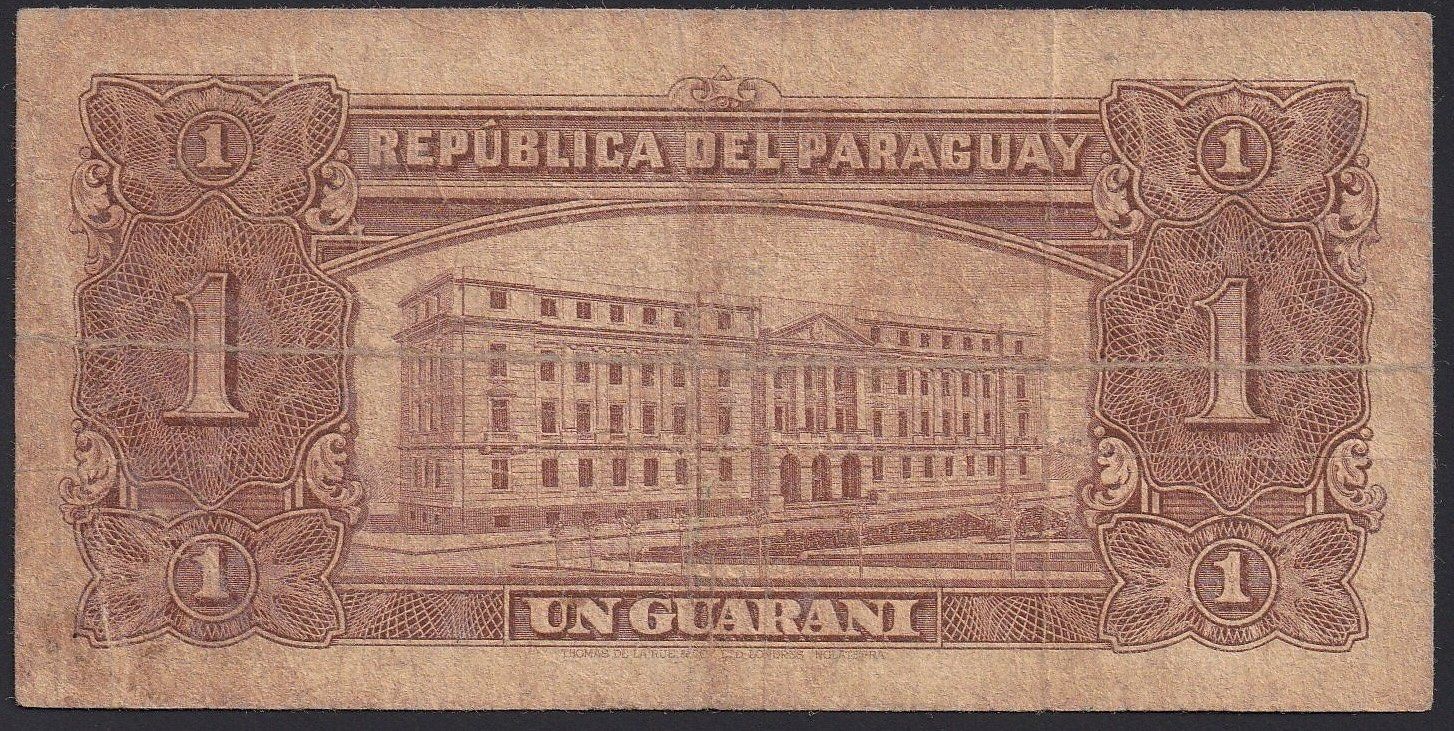 Banconote: Paraguay 1 Guarani 1958 – Usato da Brugg AG venduto da banknoten_muesli 1