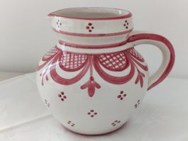 ULMER Keramik Vase Krug Kanne bemalt glasiert Handarbeit